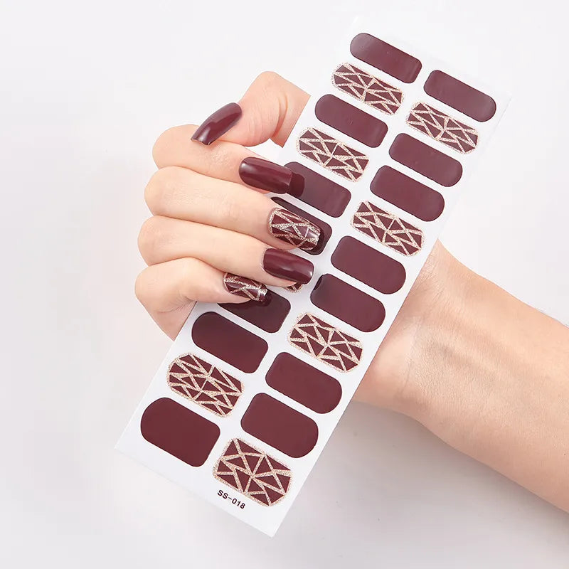 DIY Nail Polish Strips Wraps