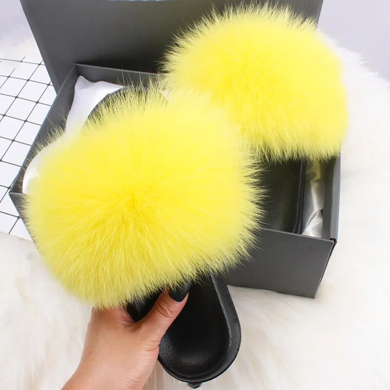 Summer Fur Slippers