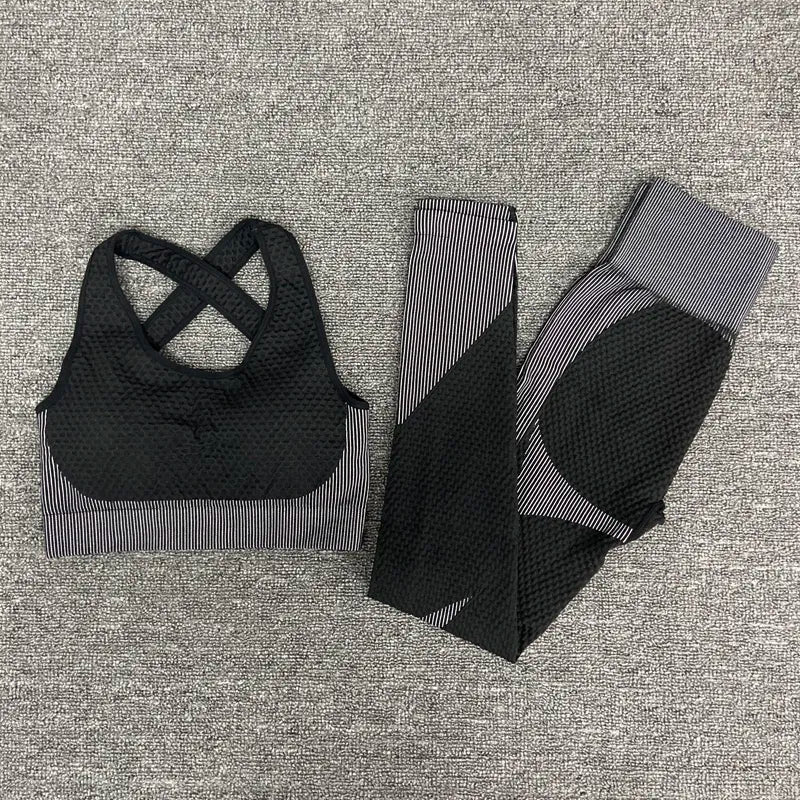 3PCS Seamless Women Yoga Set