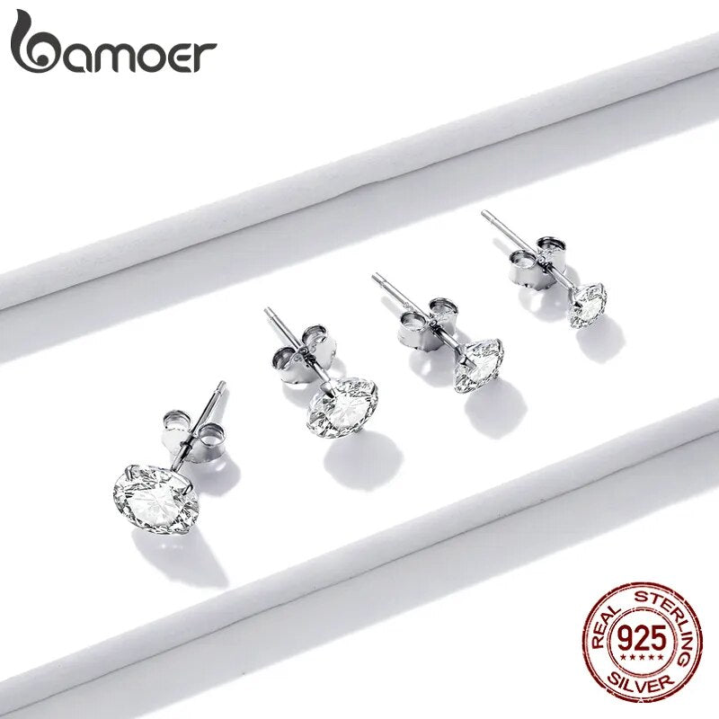 Stud Earrings 925 Sterling Silver