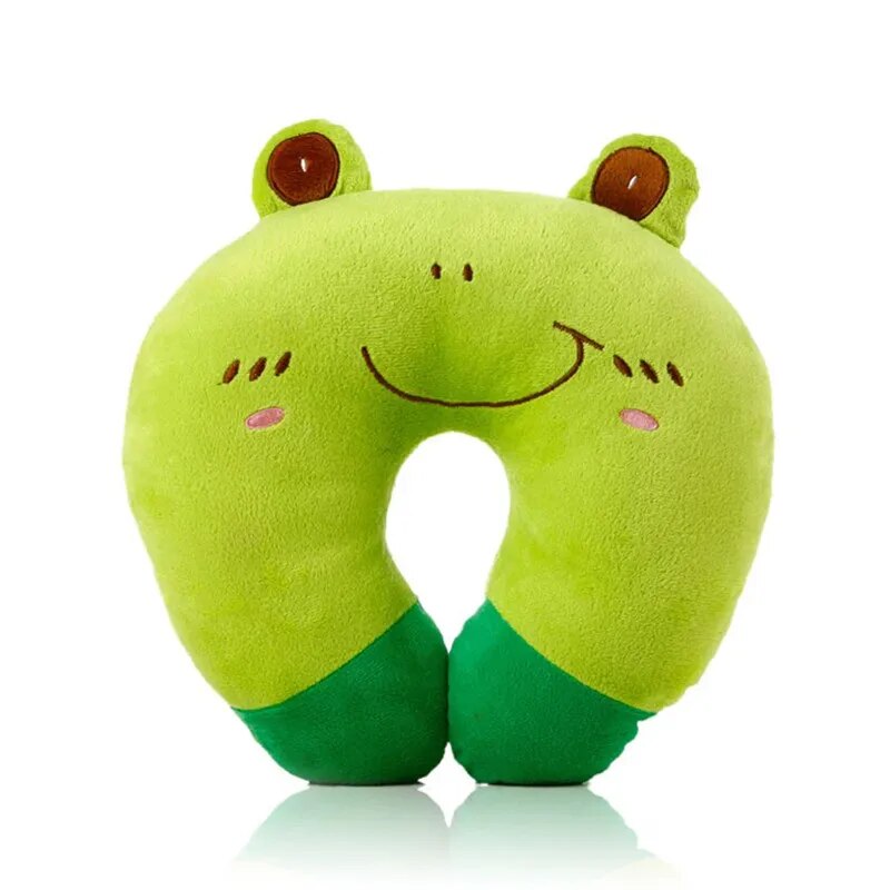 9 Colors Soft U-Shaped Plush Sleep Neck Protection Pillow