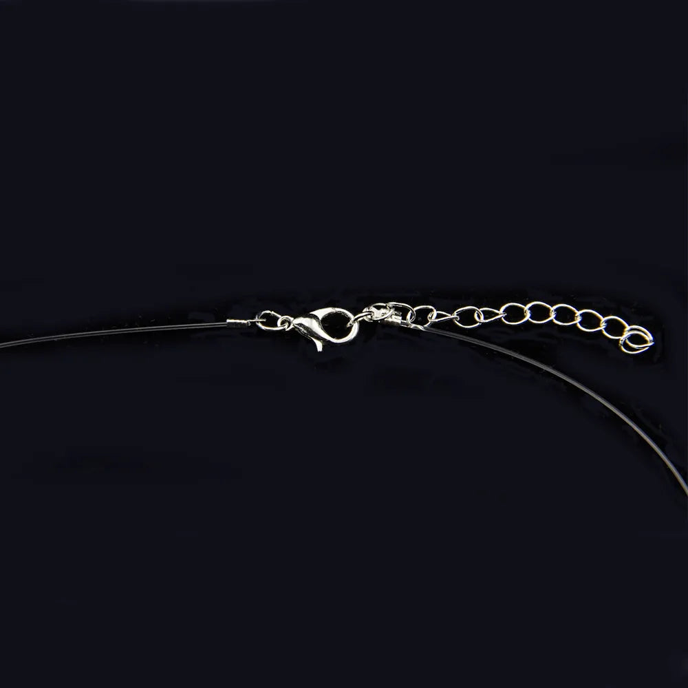 Necklace Silver Plated Invisible Chain Women