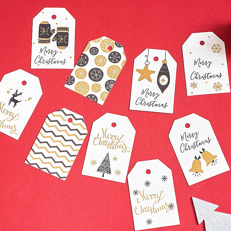 50pcs Merry Christmas Tags