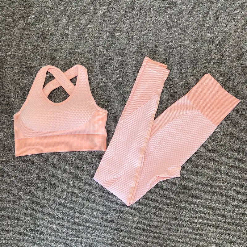 3PCS Seamless Women Yoga Set