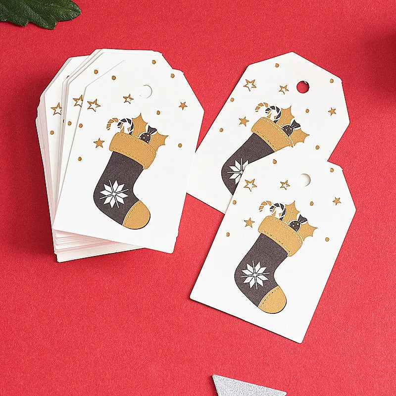 50pcs Merry Christmas Tags