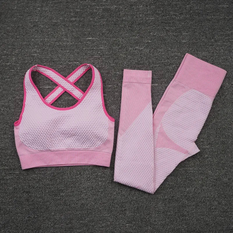 3PCS Seamless Women Yoga Set