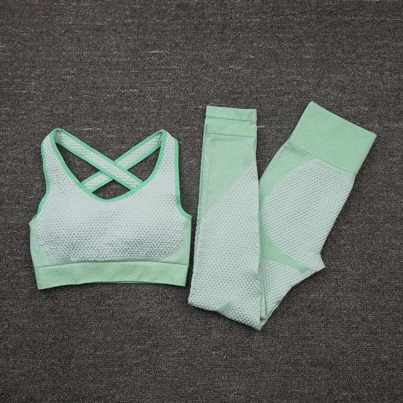 3PCS Seamless Women Yoga Set