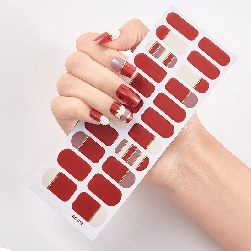 DIY Nail Polish Strips Wraps