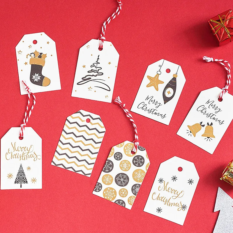 50pcs Merry Christmas Tags