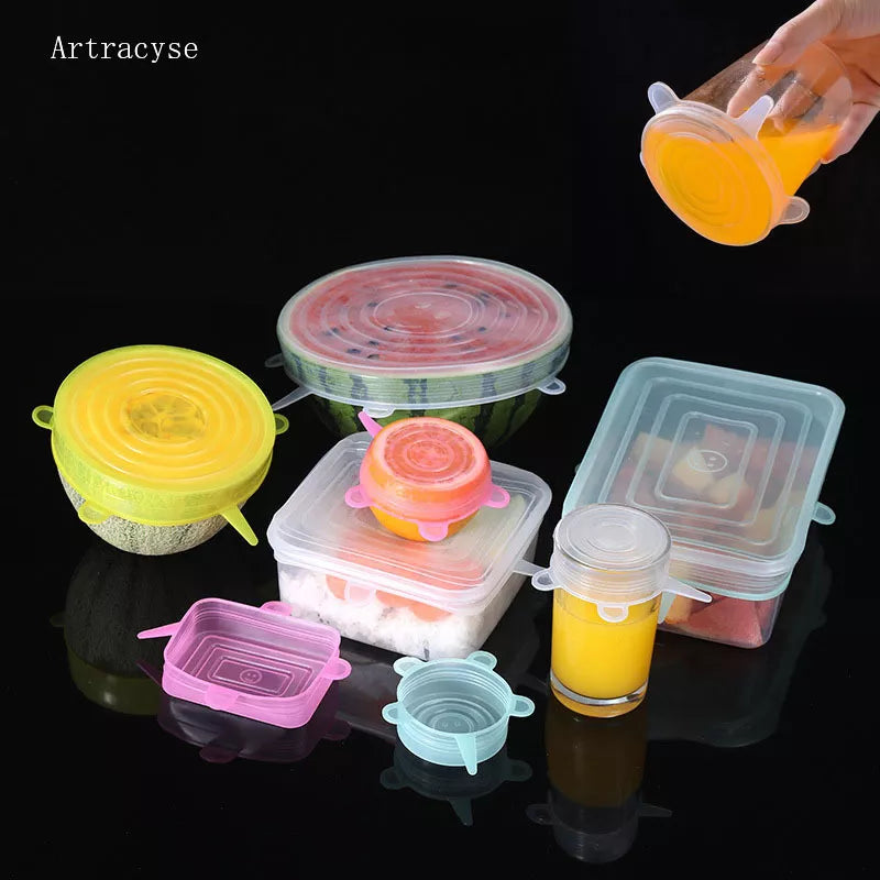 Silicone Cover Stretch Lids Reusable