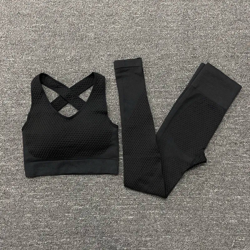 3PCS Seamless Women Yoga Set