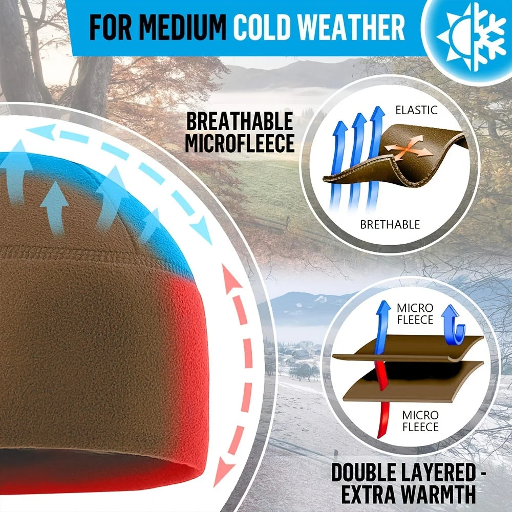 Windproof Polar Fleece Warm Beanie