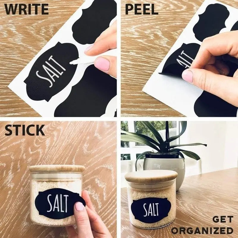 Jar Labels Erasable Chalkboard Labels Waterproof