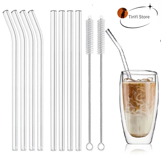 Glass Straws Eco Friendly Reusable