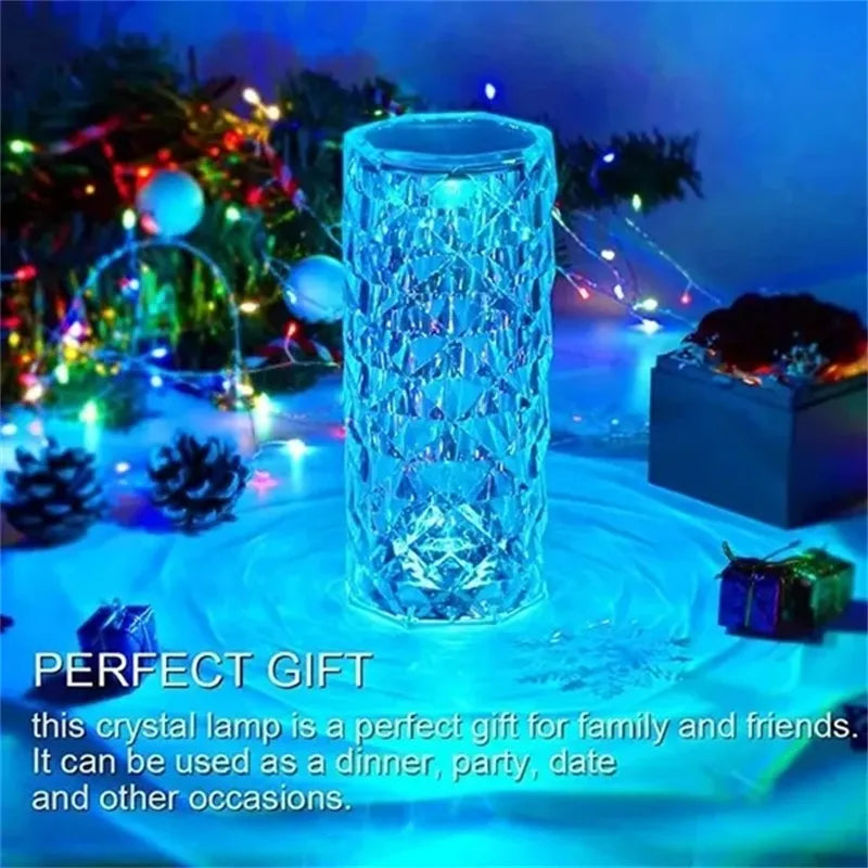 3/16 Colors LED Crystal Table Lamp