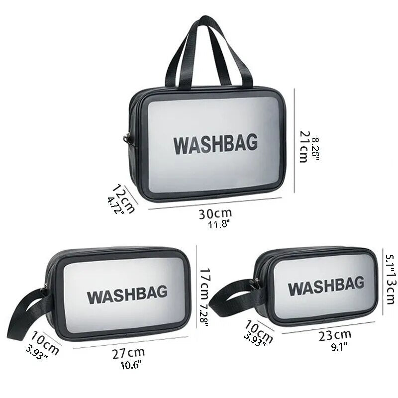 Portable Travel Wash Bag Transparent