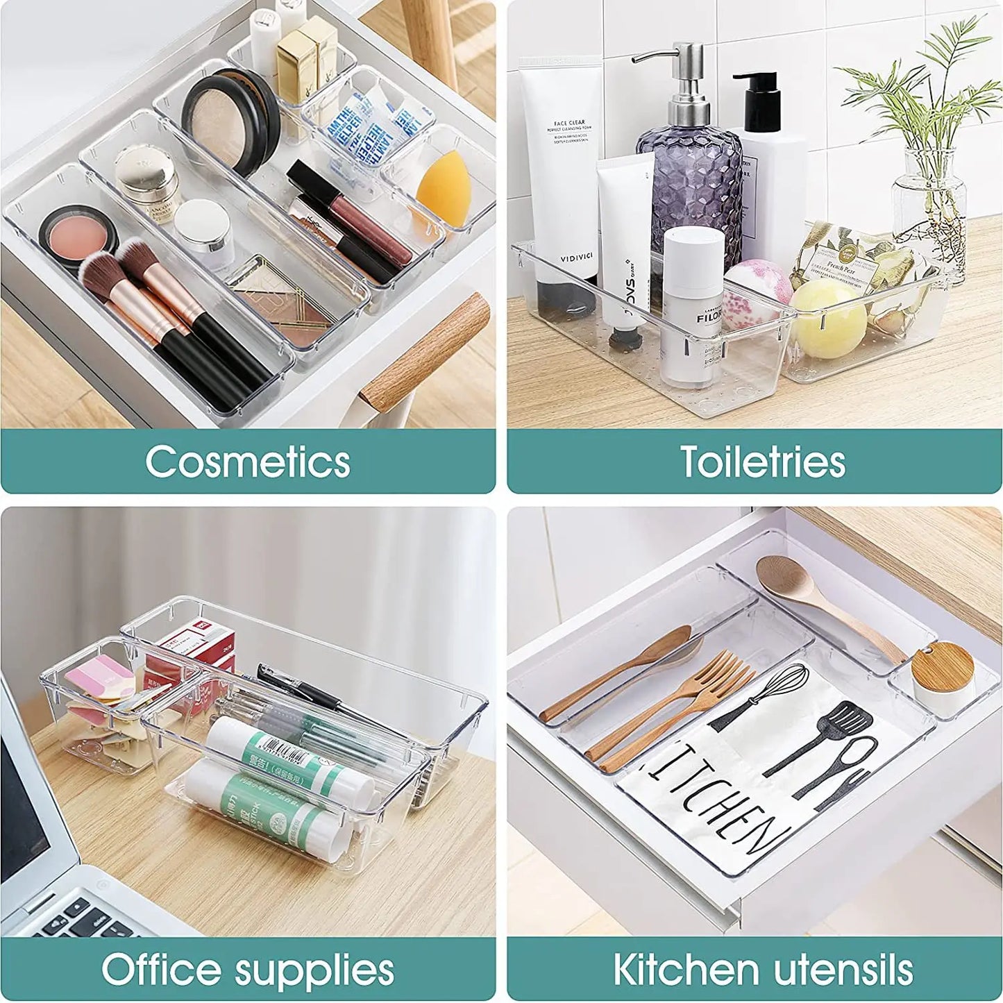 Desk Drawer Organizers Set