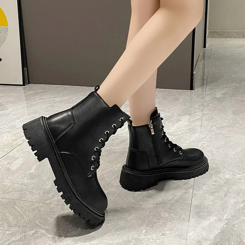 Winter Thicken Plush Ankle Boots Women