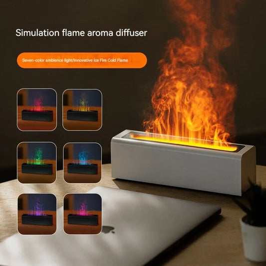 Colorful Simulation Flame Diffuser USB Plug-in