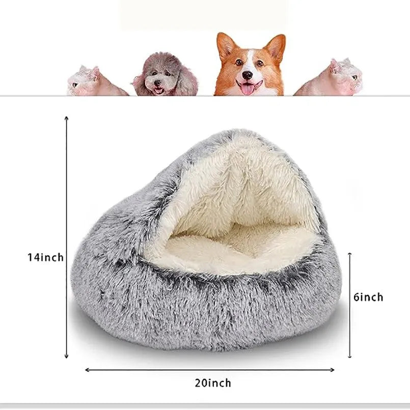 Soft Plush Round Pet Bed