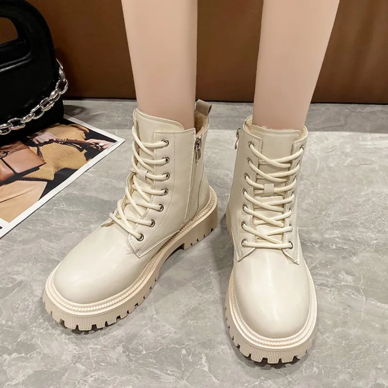 Winter Thicken Plush Ankle Boots Women