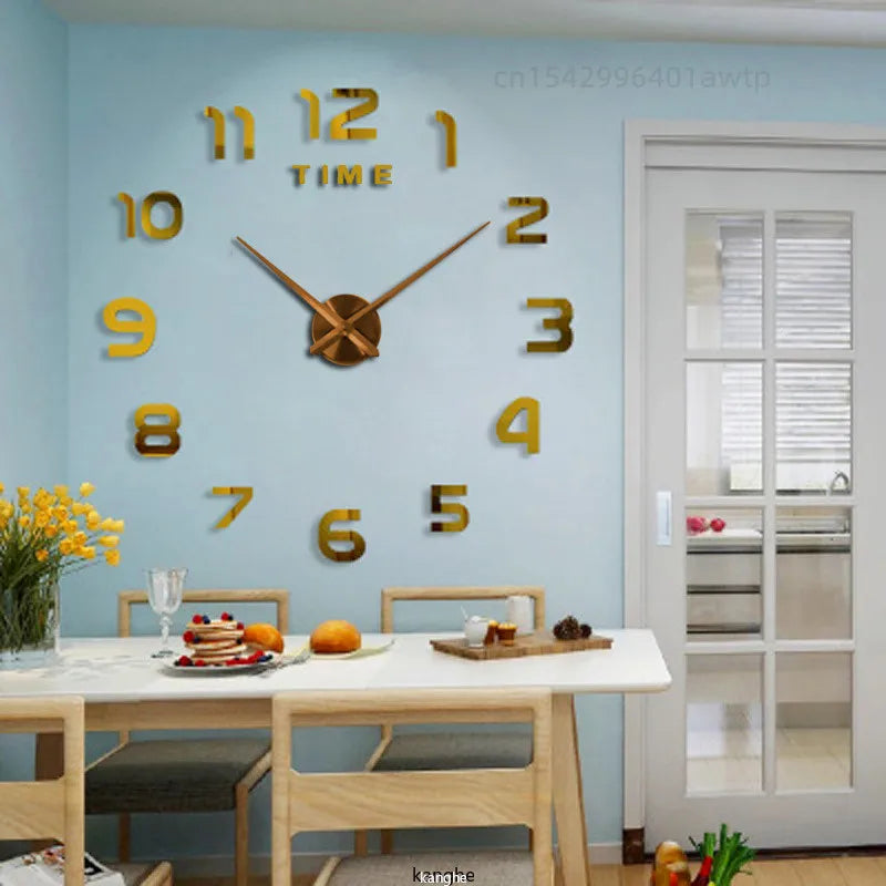 Wall Clock 3D DIY Quartz