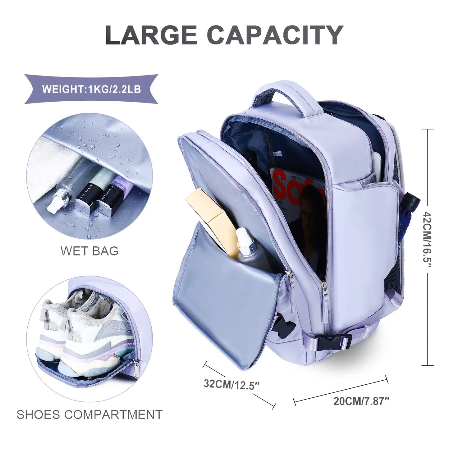 Travel Backpack Airplane Large Capacity