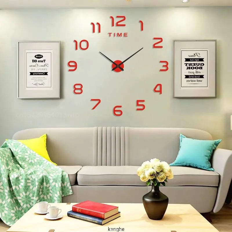 Wall Clock 3D DIY Quartz