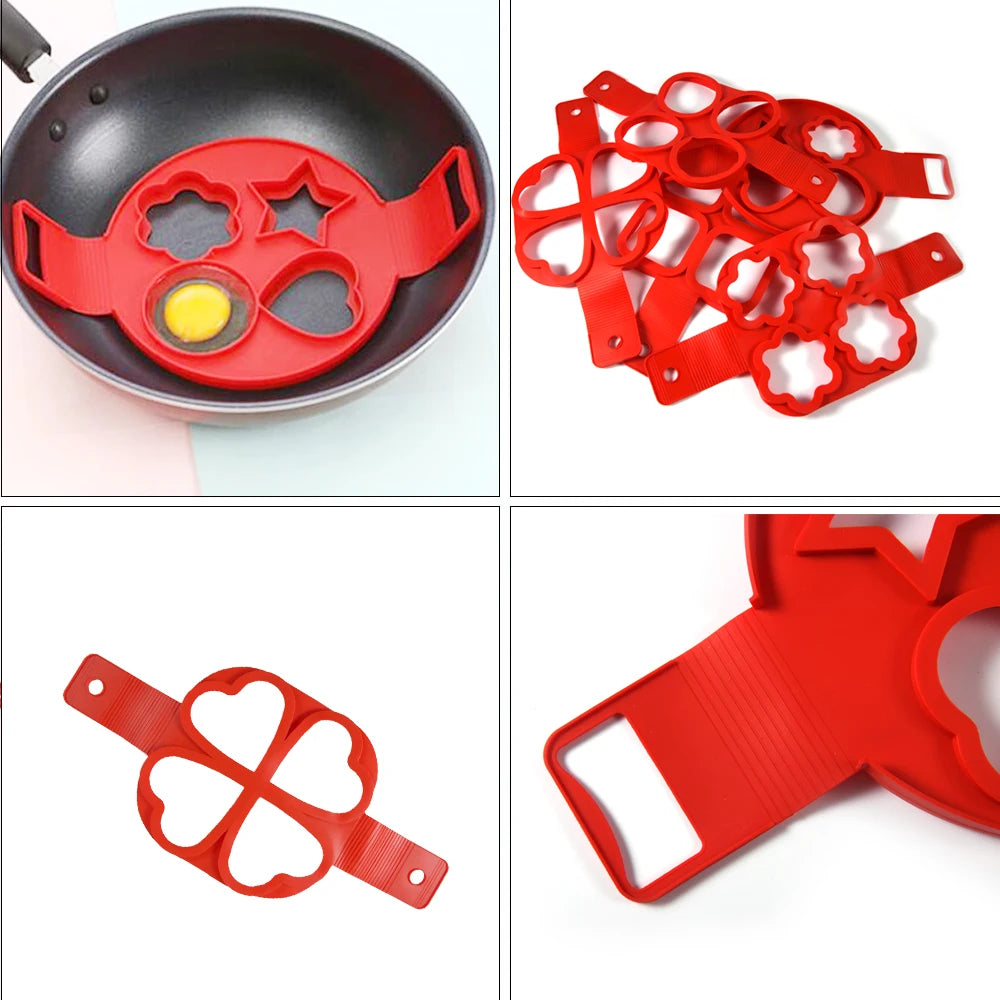 Egg Pancake Ring Non-stick Silicone