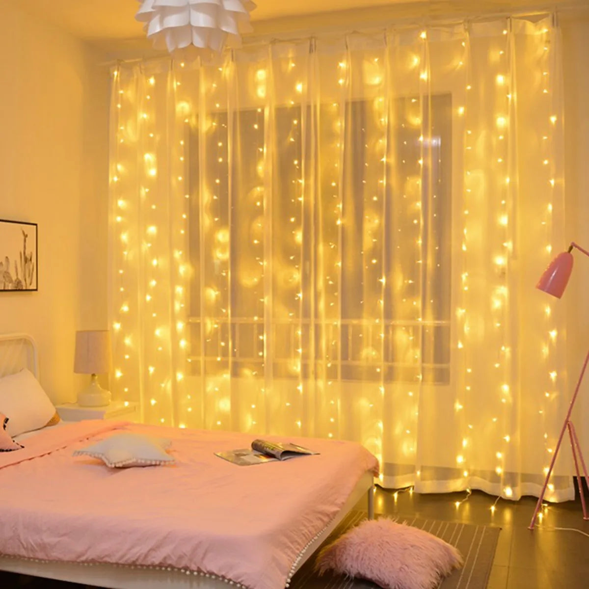 USB Festoon String Light Fairy Garland Curtain