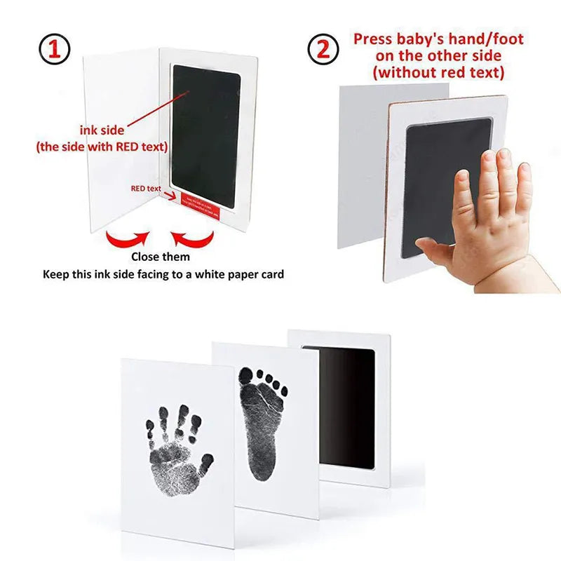 DIY Hand And Footprint Kit Inkl Pads Photo Frame