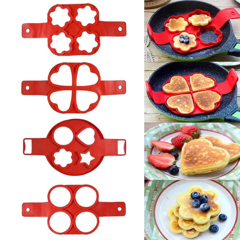 Egg Pancake Ring Non-stick Silicone