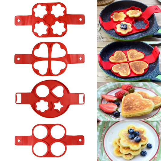 Egg Pancake Ring Non-stick Silicone