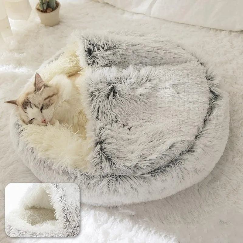 Soft Plush Round Pet Bed