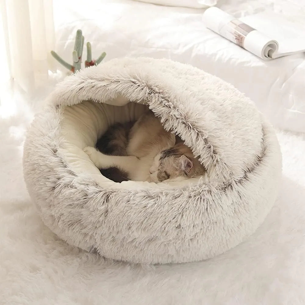 Soft Plush Round Pet Bed