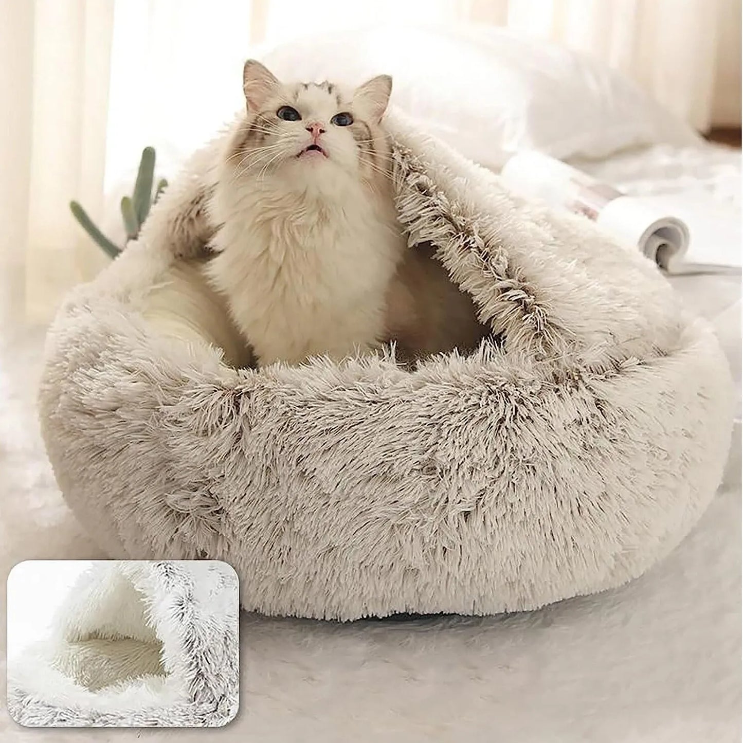 Soft Plush Round Pet Bed