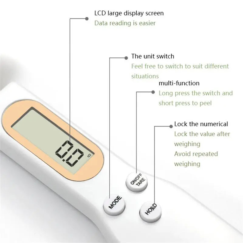 LCD Digital Measurement Adjustable Weighing Spoon Kitchen