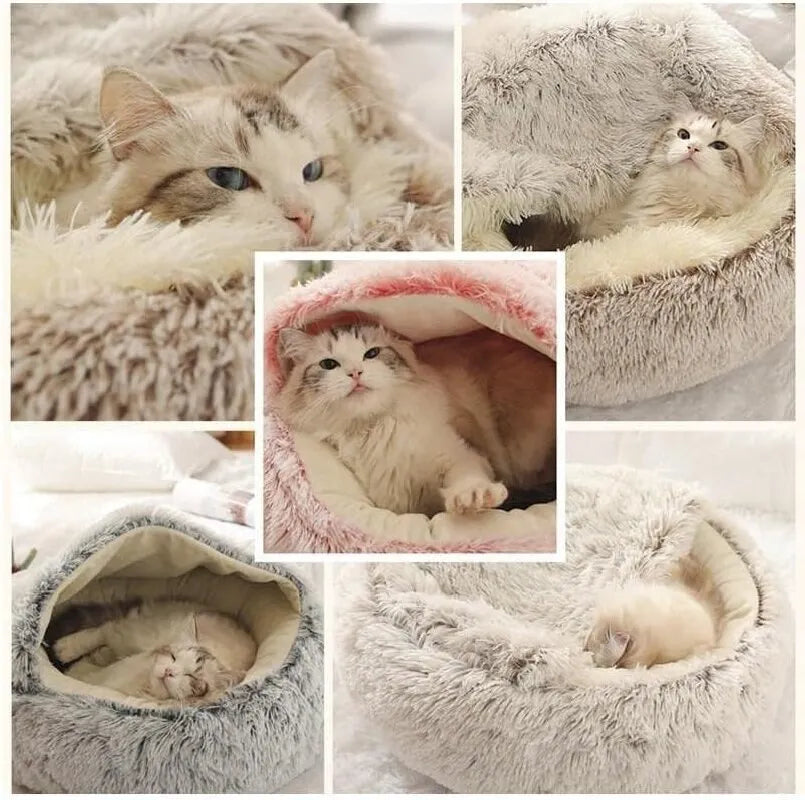 Soft Plush Round Pet Bed