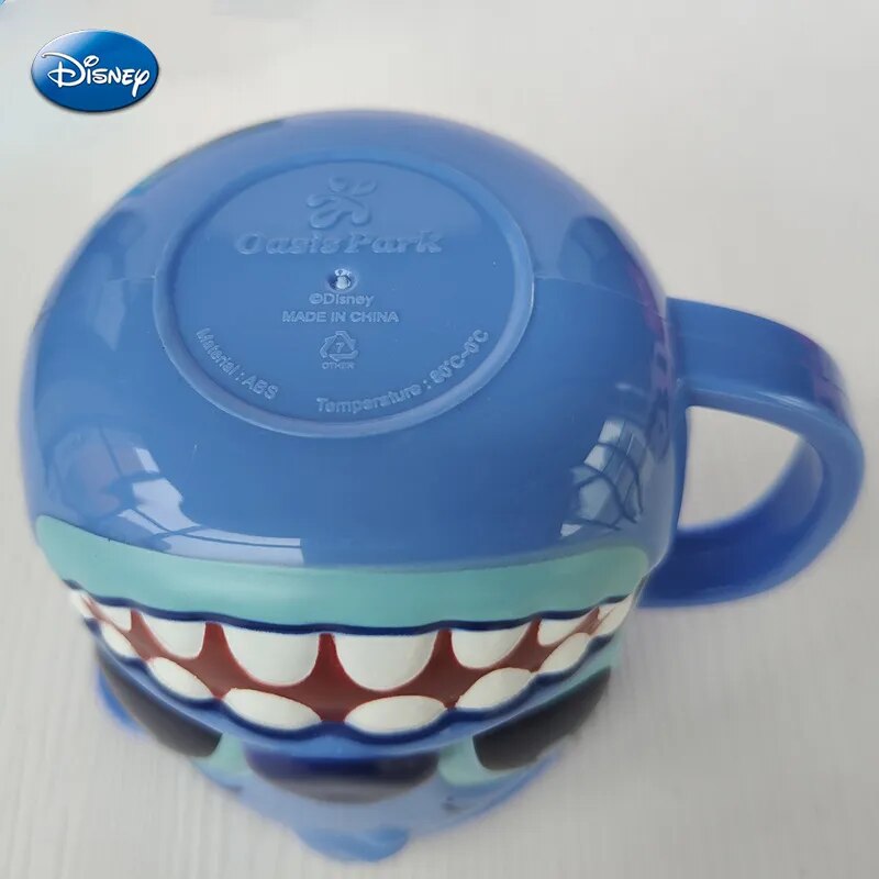 Disney Mickey Stitch kids Cup With Lid Milk Mug Frozen Elsa 3D Cartoon Home Drinking Cup Mouth Brushing Cup Children's Water Cup