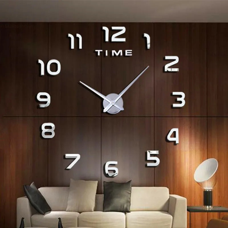 Wall Clock 3D DIY Quartz