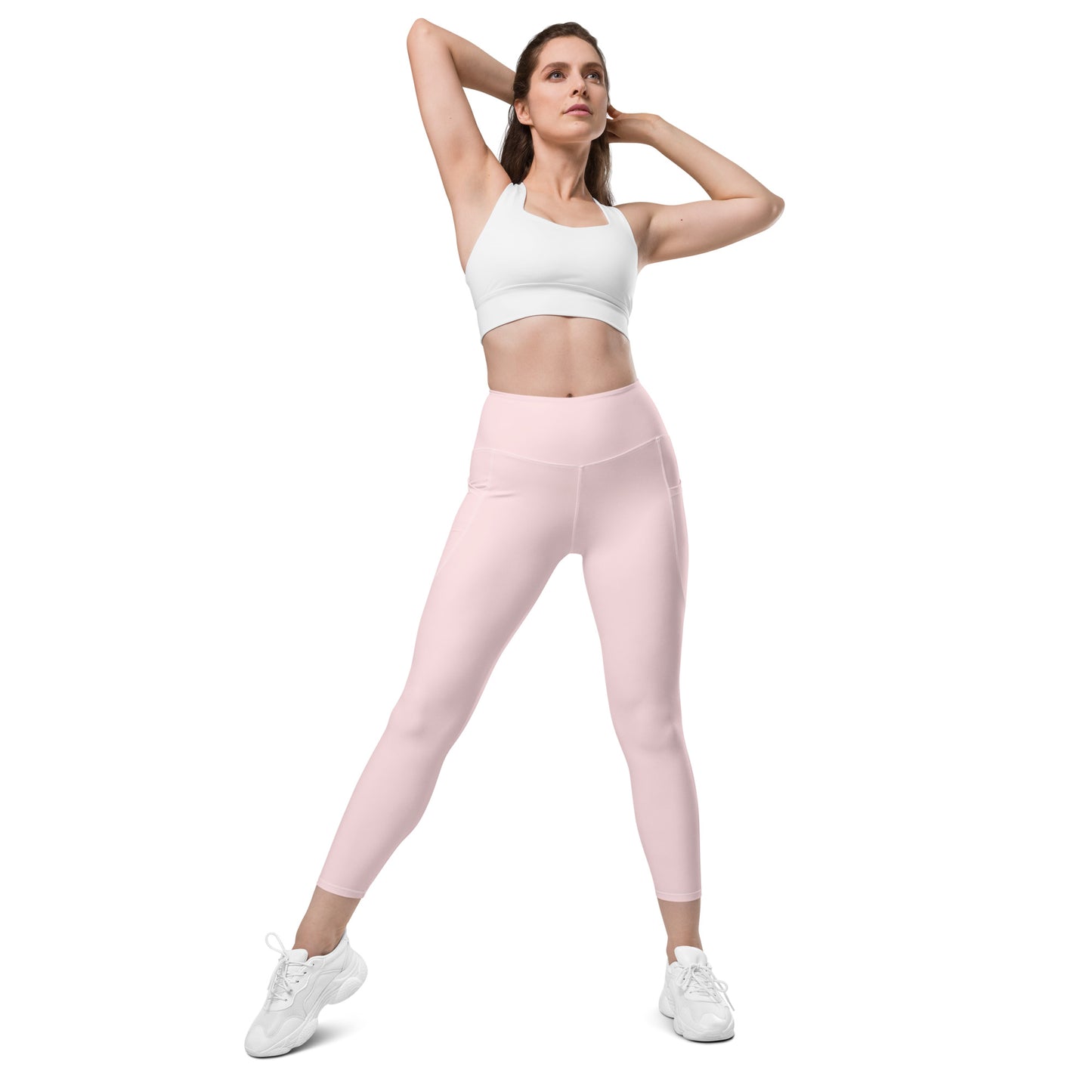 Leggings with pockets pink