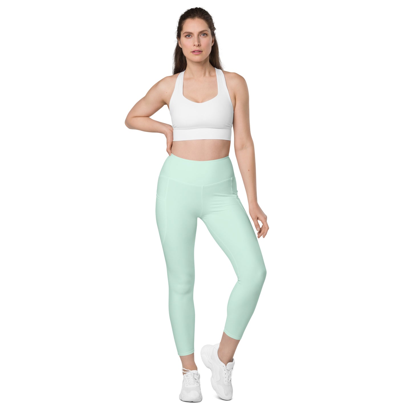 Leggings with pockets mint