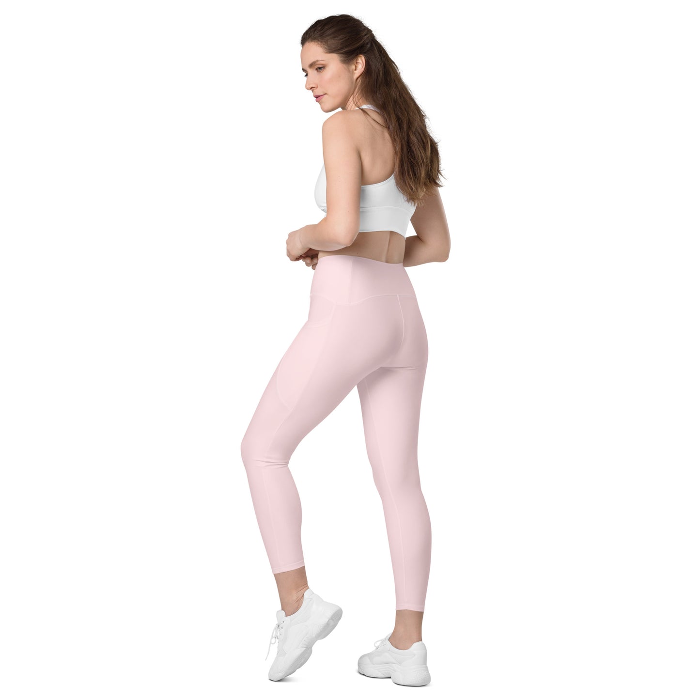 Leggings with pockets pink