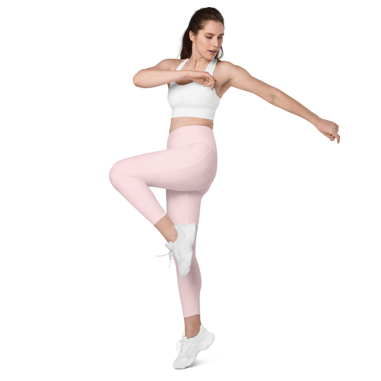 Legging avec poches rose