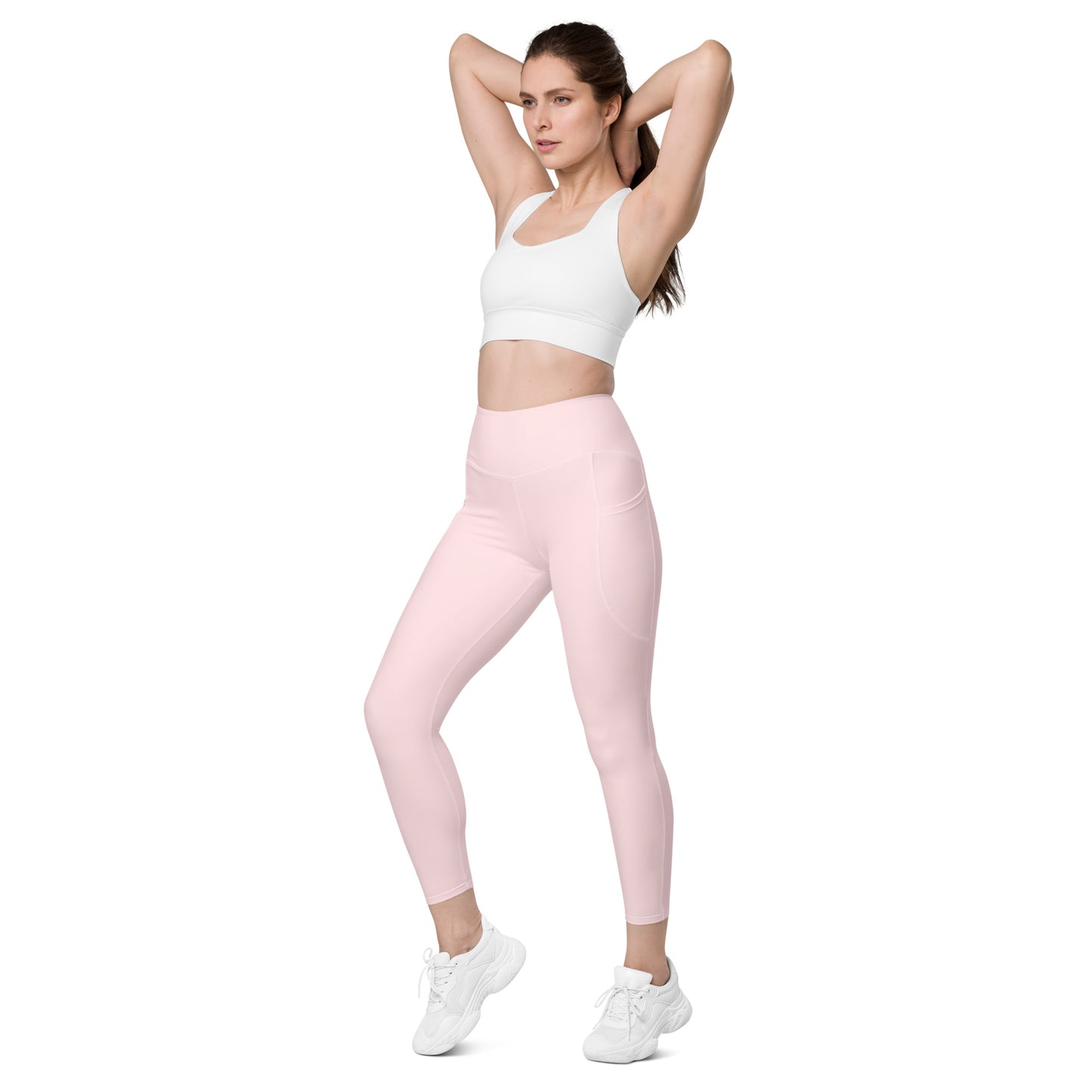 Leggings with pockets pink