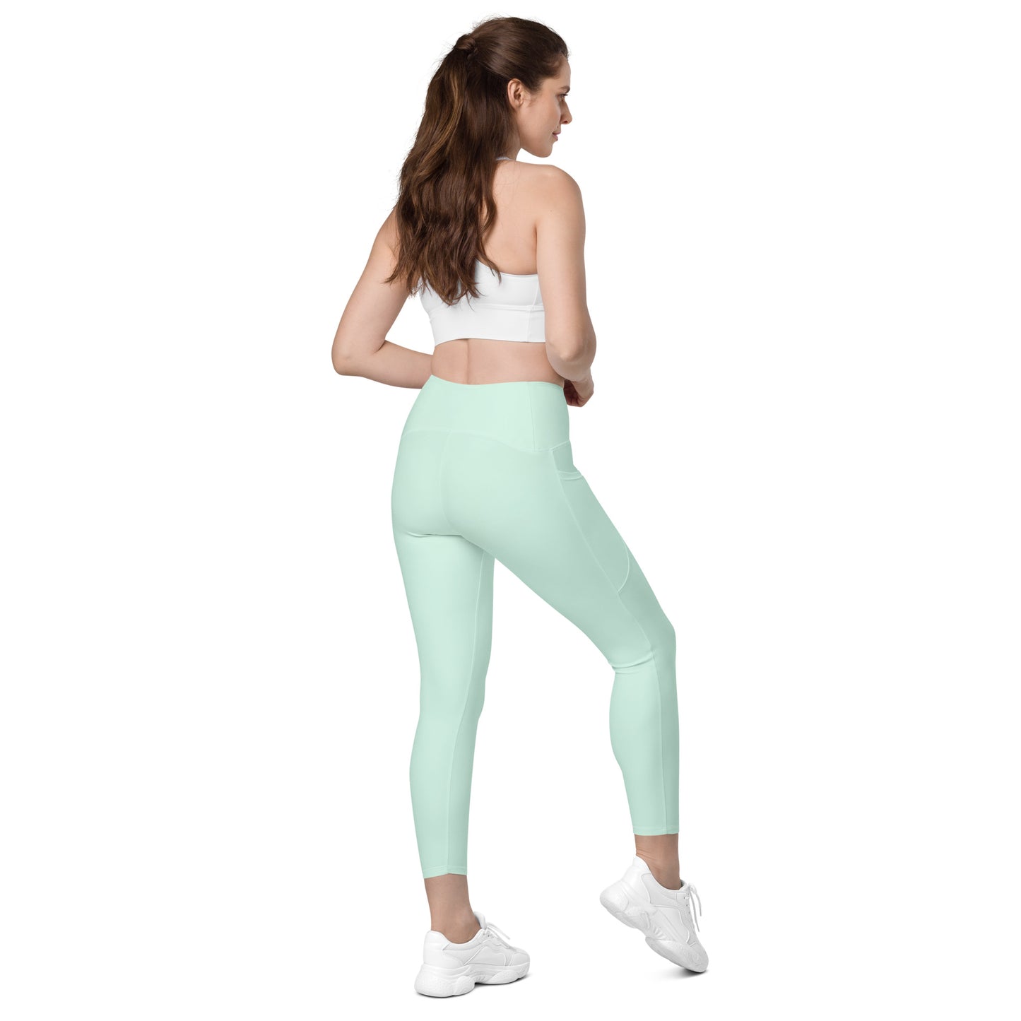 Leggings with pockets mint