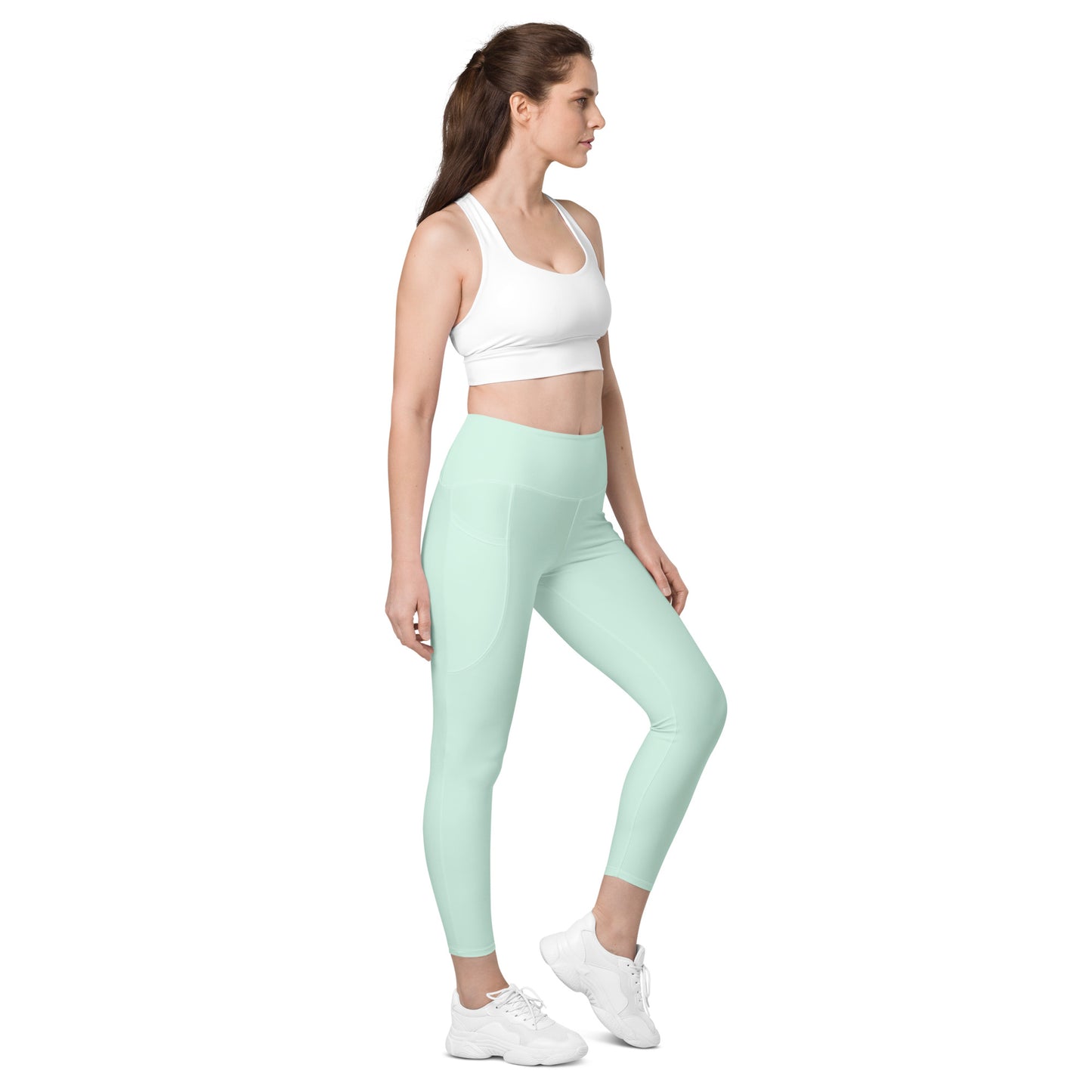 Leggings with pockets mint