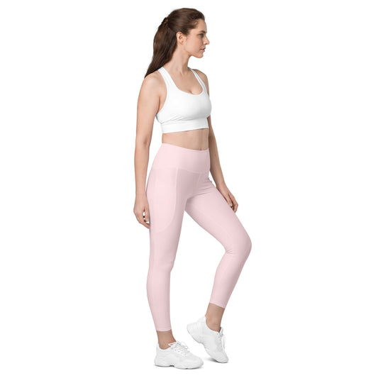 Leggings with pockets pink