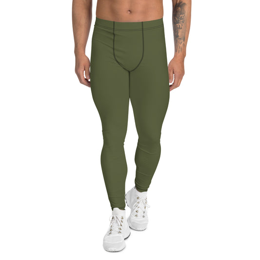 Herren-Leggings olive