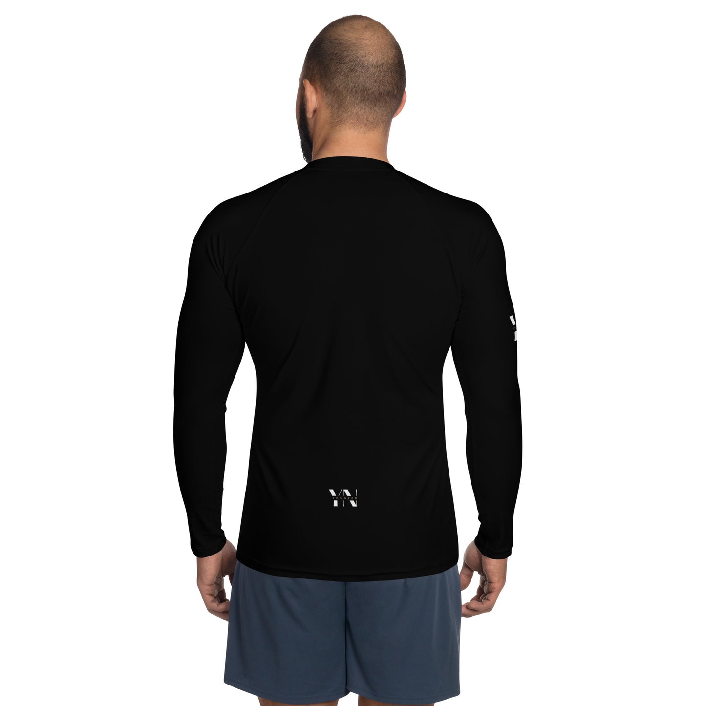 Herren-Rash-Guard schwarz